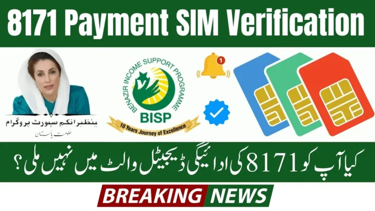 8171 Payment SIM Verification