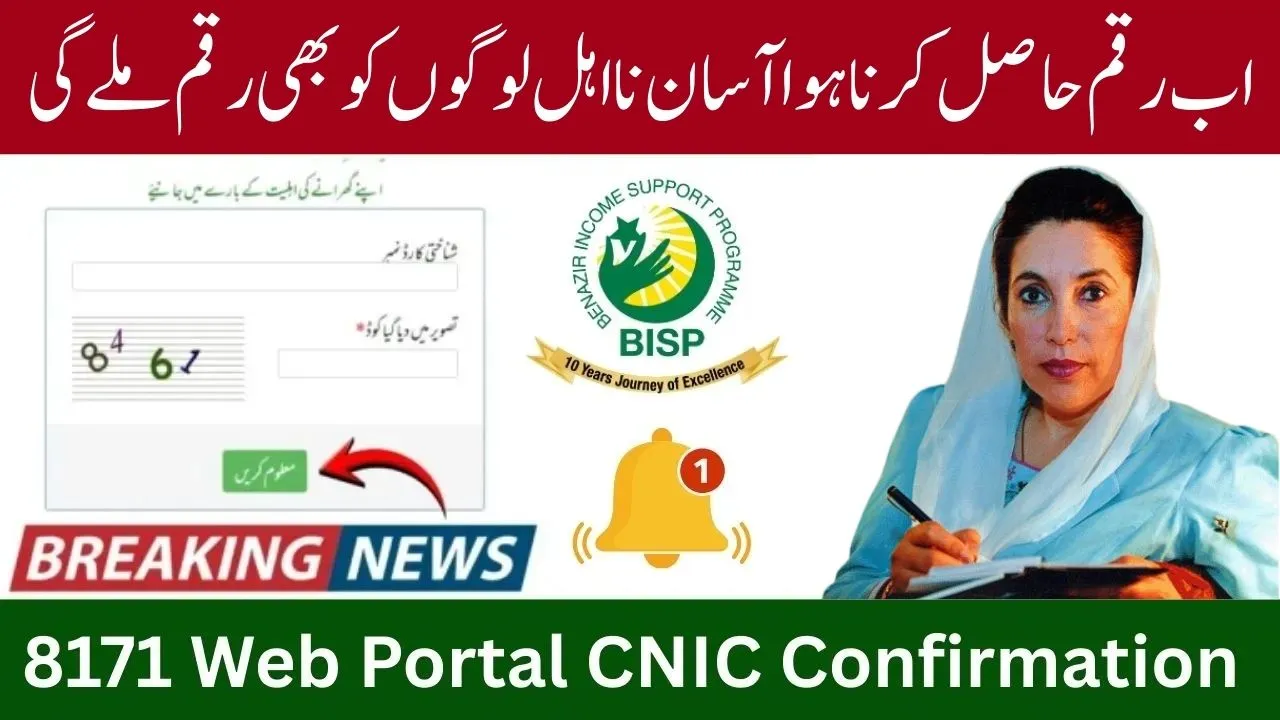 8171 Web Portal CNIC Confirmation 2026 – Complete Guide to Check BISP Payments Online