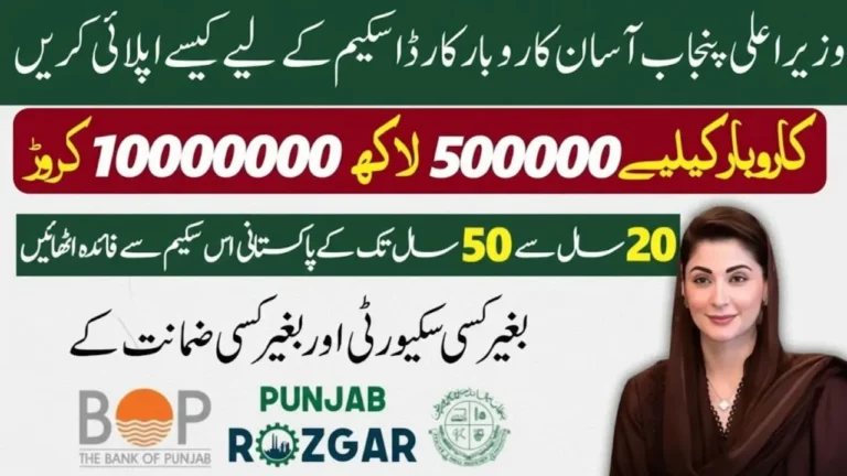 CM Punjab Asaan Karobar Loan Scheme 2026 Online Apply, Status Check & Form