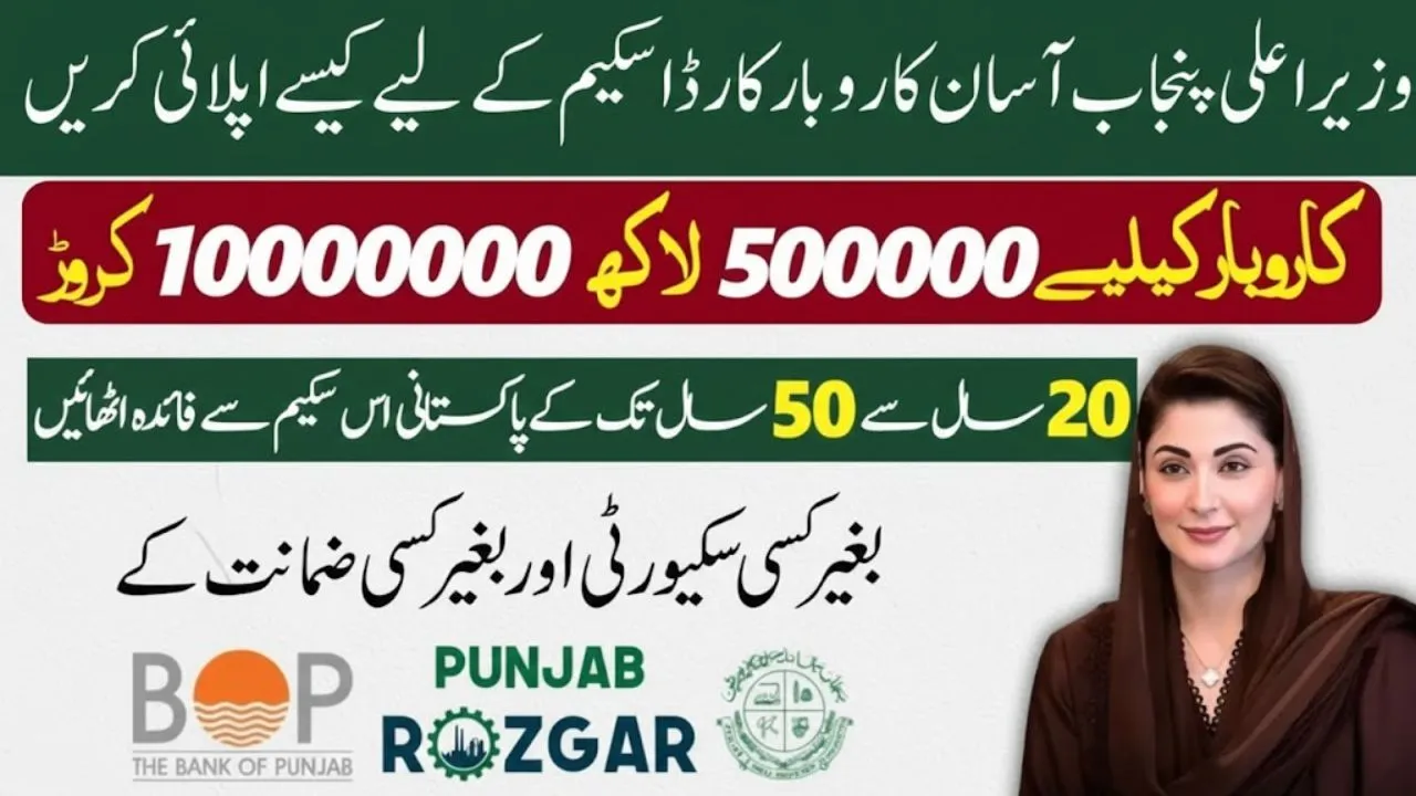 CM Punjab Asaan Karobar Loan Scheme 2026 Online Apply, Status Check & Form